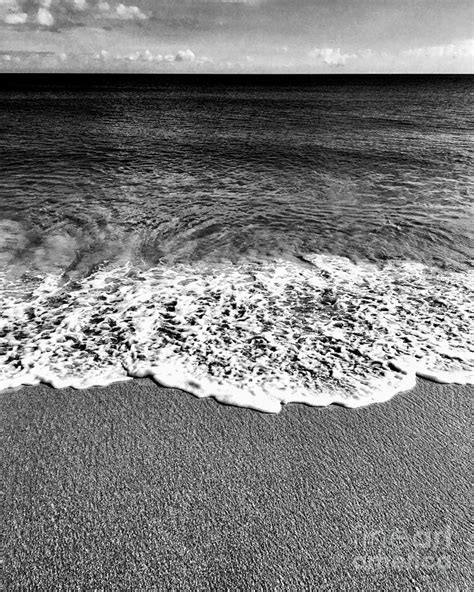 Minimalist Black And White Beach Photograph By L Machiavelli Pixels