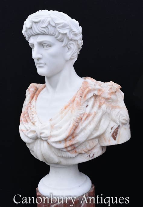 Marble Bust Julius Caesar Roman Emperor Carved