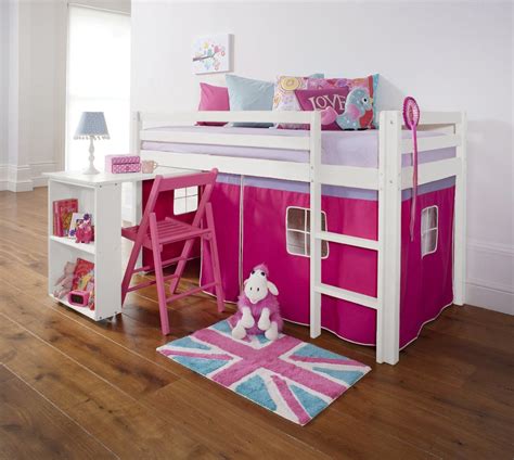 We've got the largest selection of custom made log furniture for every room of the house: Cabin Bed with Desk in PINK, WHITE , Mid SLeeper DESK-WG ...