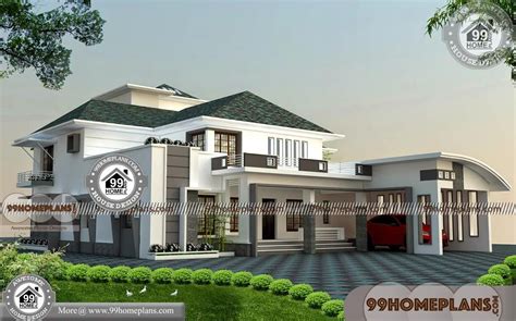 House Elevation Pictures With Double Story House Designs Indian Style