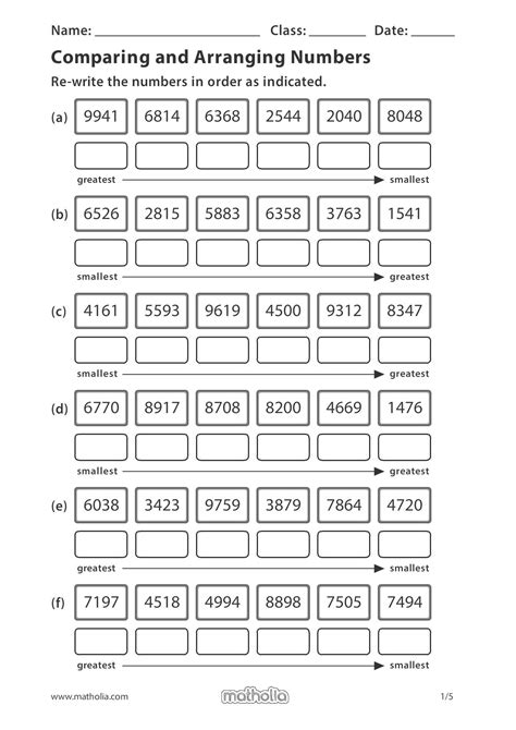 The Number System Worksheet