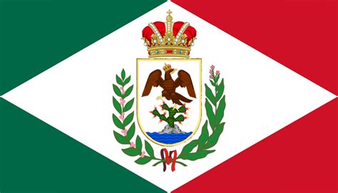 Flag Of The Mexican Empire In The Style Of The Empire Of Brazil Unique Flags Flag Coat Of Arms