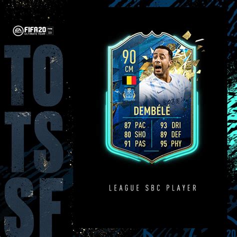 Few players in fifa 21 are as good as ousmane dembele. FIFA 20: SBC Moussa Dembélé TOTSSF - Anuncio de la tarjeta ...
