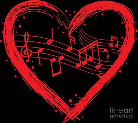 Valentine Music Valentines Day Musician Melody Digital Art By