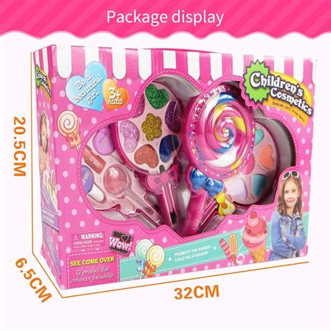 Kids Make Up Toy Set Lollipop Dressing Cosmetics Princess