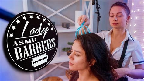 Asmr Intensive Head Massage 💈 Asmr Barber Lady Youtube