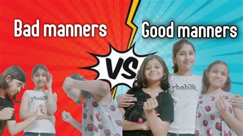 Good Manners 😇 Vs Bad Manners 😠 Comdey Funny Video Rajshree Pagar