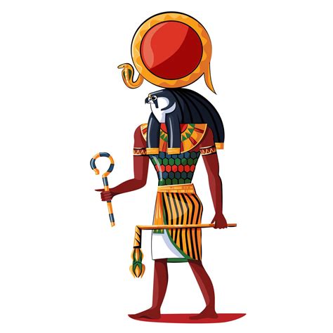 Ancient Egypt Sun God Ra Cartoon Illustration 20597697 Vector Art At Vecteezy