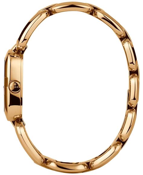 Gucci Womens Swiss G Gucci Gold Tone Pvd Stainless Steel Bracelet