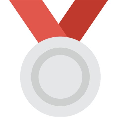 Silver Medal Vector Svg Icon Svg Repo