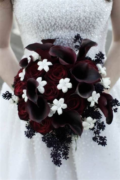 Dusty rose, ivory peony, burgundy dahlia, ranunculus, berry burgundy red and dusty pink flowers glamour vector design frame. 34 best Gothic Wedding Flowers images on Pinterest ...