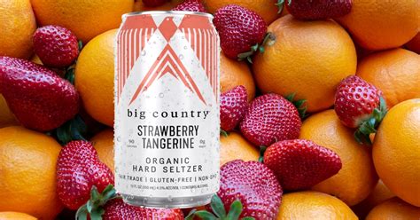 Big Country Strawberry Tangerine Hard Seltzer Review Seltzer Nation