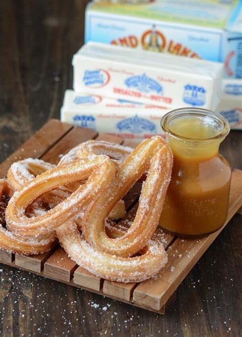 Churros With Salted Caramel Sauce The Novice Chef