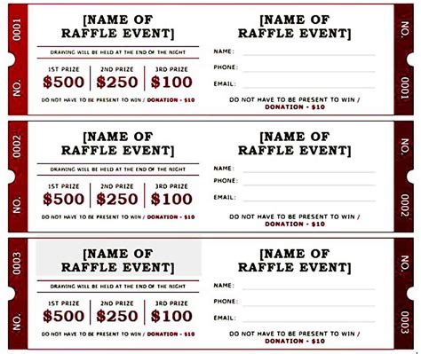 Download Printable Raffle Ticket Templates Pdf Wikidownload 40 Free