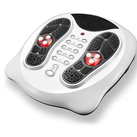 Fit King Foot Circulation Stimulator Machine Fsa Hsa Eligible With Ems Tens Pads Advanced