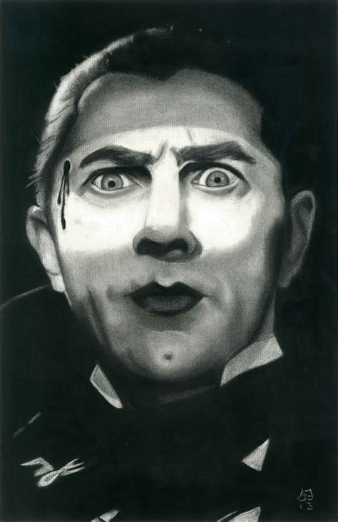 Bela Lugosi Charcoal Art By Jessica Flores From Broke Drawers
