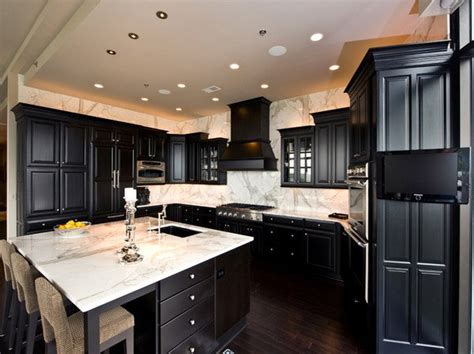 15 Astonishing Black Kitchen Cabinets Home Design Lover