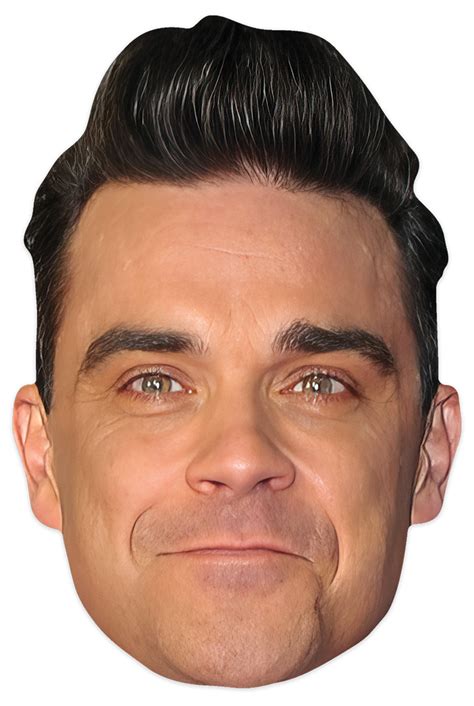 Cm244 Robbie Williams Mask Celebrity Masks Single Face Mask Star Cutouts