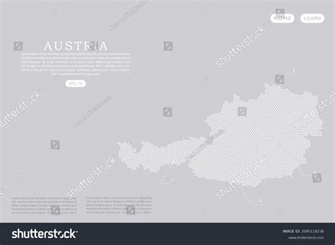 Austria Map World Map Vector Template Stock Vector Royalty Free