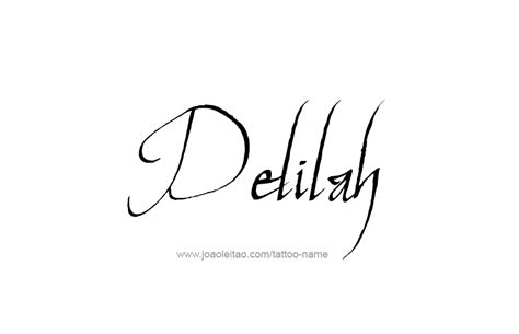 Delilah Name Tattoo Designs