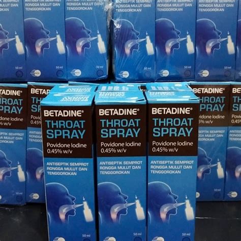 Jual Betadine Sore Throat Spray 50mlobat Sakit Tenggorokan Shopee