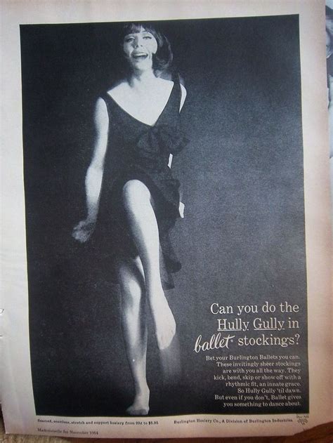 Vintage Burlington Hosiery Co Ballet Stockings Legs Ad Vintage