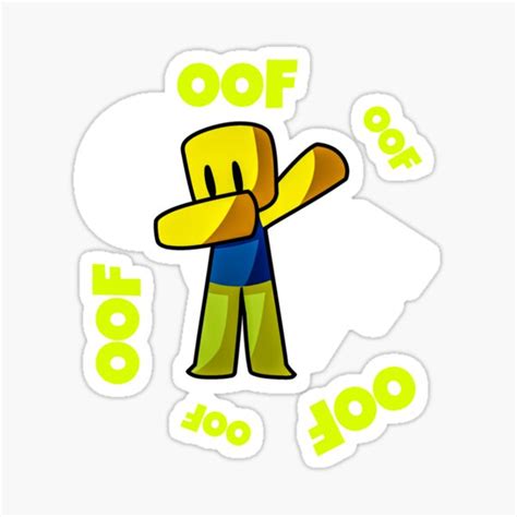 Cute Gaming Noob Oof Meme Dabbing Dab Noob Gamer Boy Sticker By