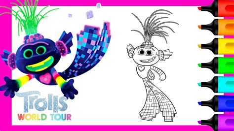 Coloring King Trollex Trolls World Tour Coloring Trolls 2 Youtube