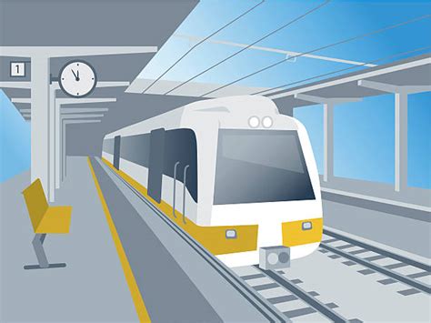 Train Station Platform Illustrations Royalty Free Vector Graphics