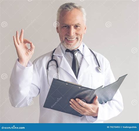 Handsome Mature Doctor Stock Image Image Of Doctor People 79270493