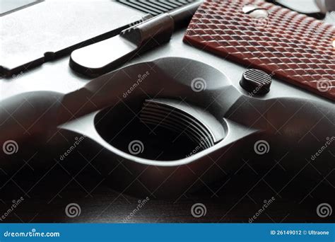 Part Of 45 Caliber Handgun Stock Photo Image Of Detail Frame 26149012