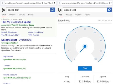 I don't even get the graduation cap logo to take the the quiz loads fine on my workplace desktop. Microsoft Experiments With Showing Network Speed Test Results on Bing - Itechment
