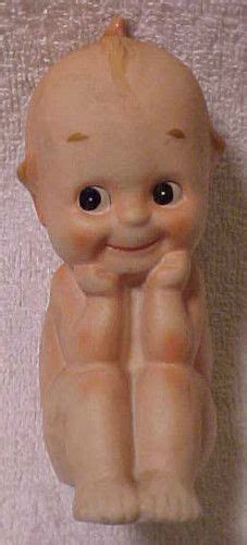 1930s Porcelain Kewpie Doll Figurine The Thinker