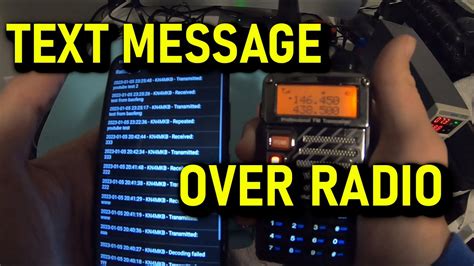 Ribbit Text Message Over Ham Radio With A Baofeng Youtube