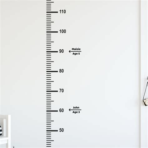 Growth Chart For Kidsremovable Height Wall Chart For Boys Girls