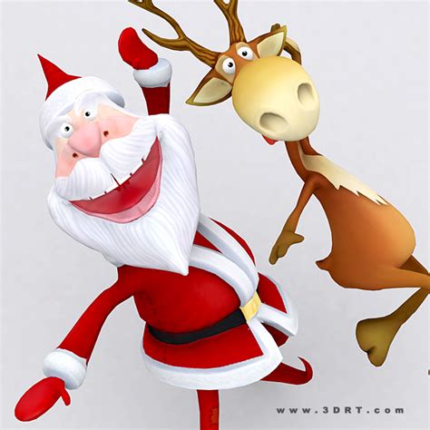 Characters Cartoon Characters Crazy Santa Bundle