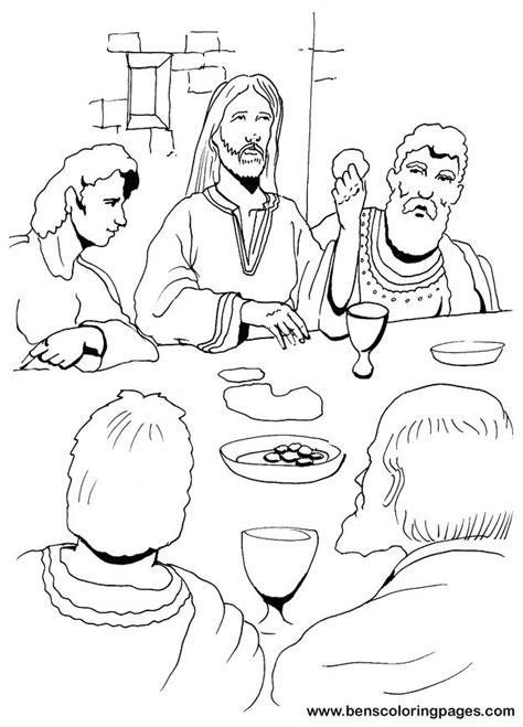 Last Supper Coloring Pages Printable At Getdrawings Free Download