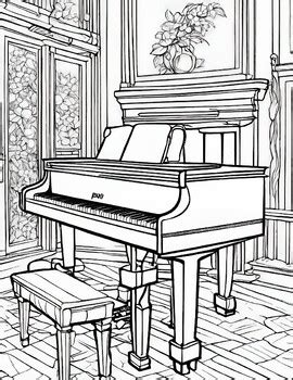 4 FREE Piano Themed Coloring Pages, Early Finishers Coloring Activities