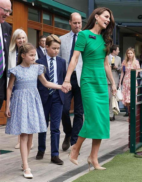 Kate Middleton Joined By Prince George Princess Charlotte At Wimbledon