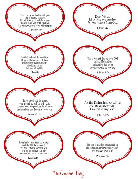 Free Downloadable Pdf Valentine Hearts With Scripture Page 1 Vintage
