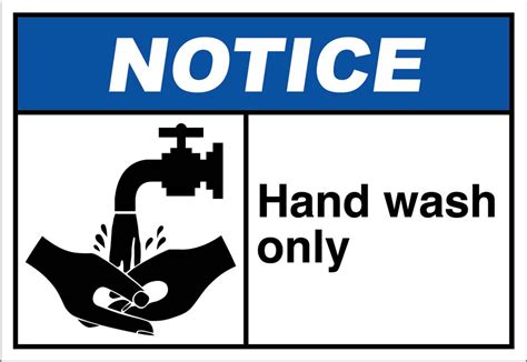 Hand Wash Only Sign Printable Printable Word Searches
