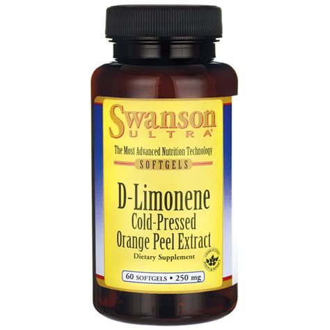 D Limonene Cold Pressed Orange Peel Extract Swanson Health Products