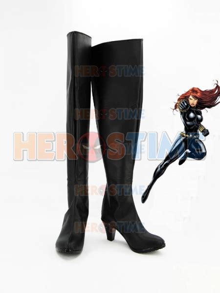 Marvel Comics Avengers Black Widow Superhero Boots