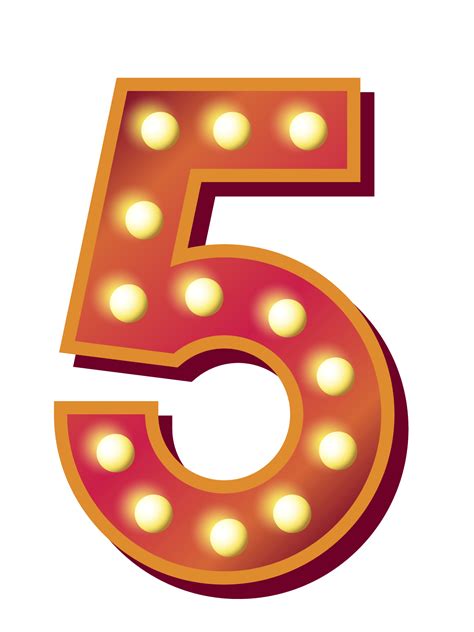 5 Number Png Images Transparent Background Png Play