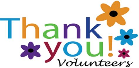 Thank You Clip Art For Volunteers