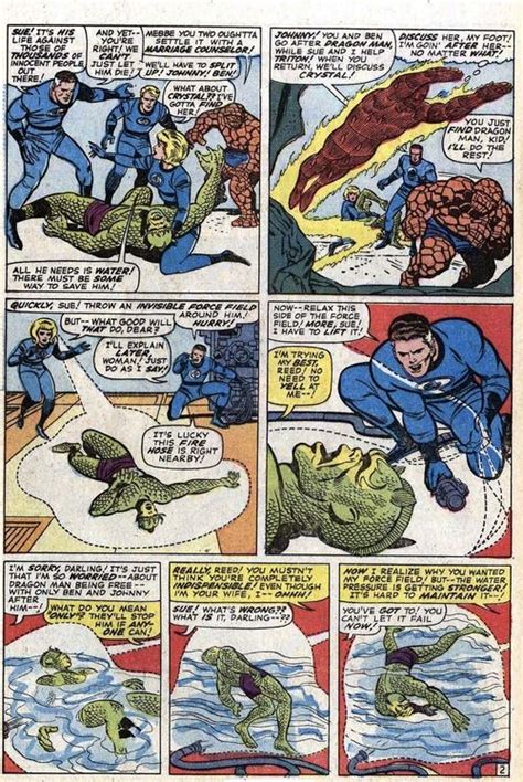 Themarvelageofcomics Jack Kirby Art Jack Kirby Fantastic Four