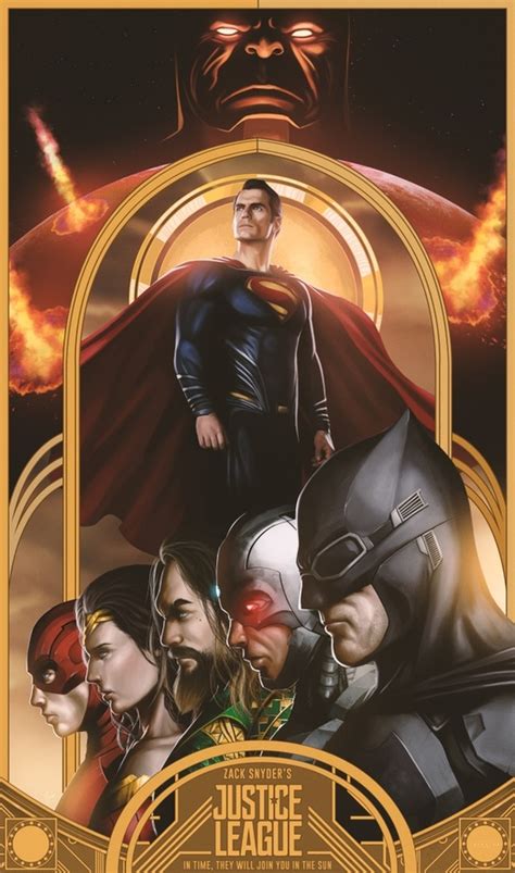 Zack Snyders Justice League Fan Poster An Art Print By Nimesh
