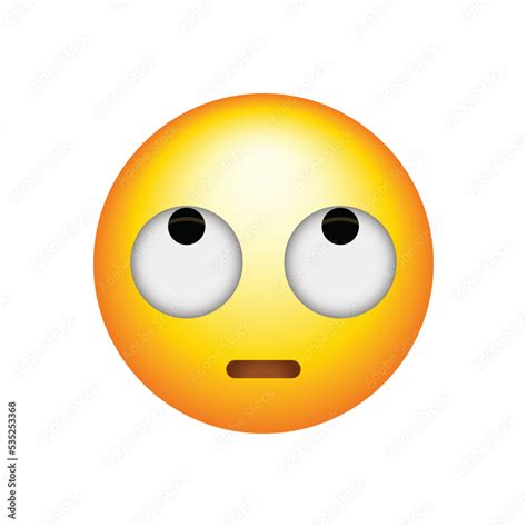 Face With Rolling Eyes Emoji Icon Rolling Eye Emoticon Symbol Modern Simple Vector Icon For