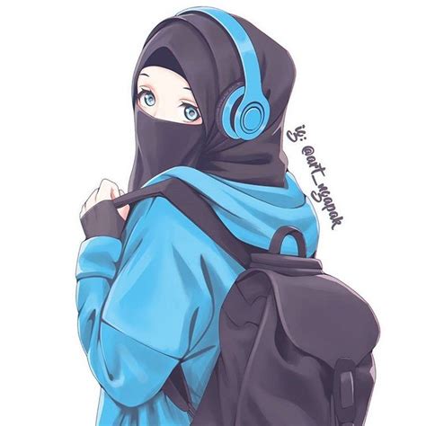 Wallpapers Gambar Anime Cute Muslimah Anime Hijab Wallpapers