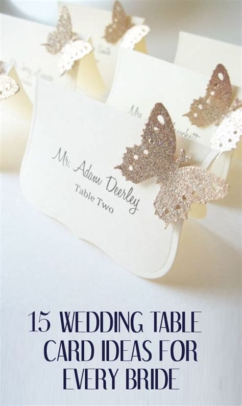 15 Cute Wedding Table Card Ideas | WeddingMix | Card table wedding